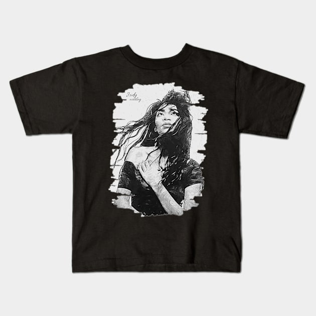 Jody watley \ Brush Art Kids T-Shirt by Nana On Here